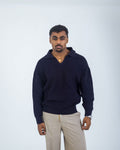 Tales Knitted  Navy Polo Sweater