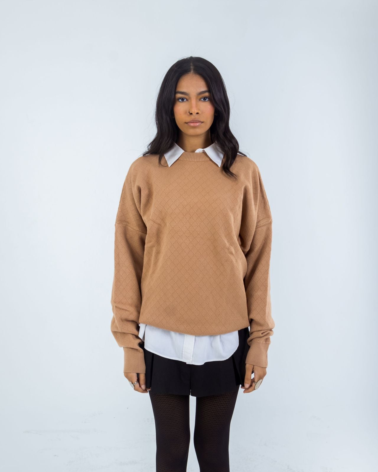 Tales Knitted  Beige Sweater