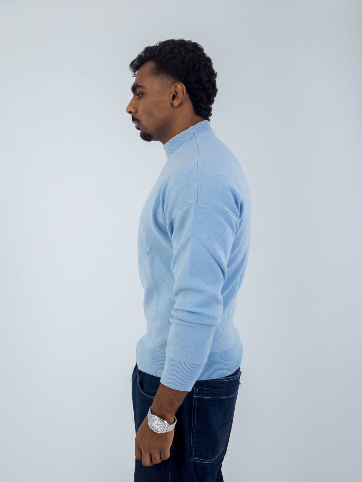 Tales Knitted  Baby blue Sweater