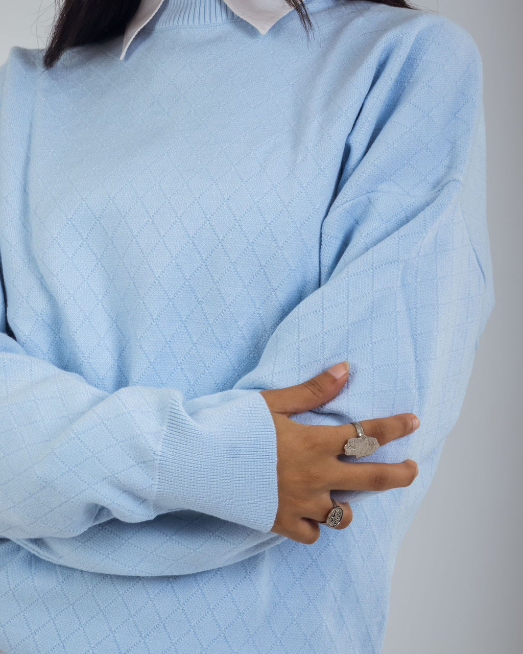 Tales Knitted  Baby blue Sweater